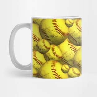 Softball balls Mug